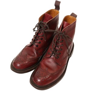 Tricker's / LS411 トリッカーズ ウィングチップ レースアップ カントリーブーツ レザーブーツ 表記サイズ6 FITTING4