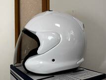 2023年製　Arai アライ MZ-F XO　GLASS WHITE グラスホワイト　63　64cm_画像4