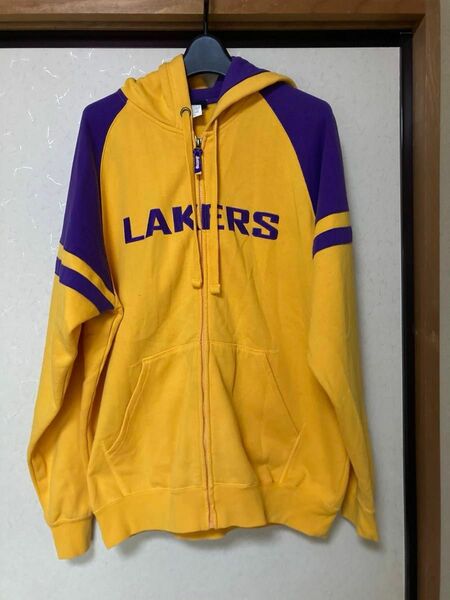 LAKERS ジップアップパーカー スウェット