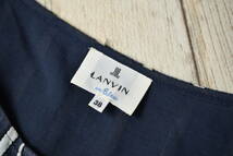 ランバンオンブルー LANVIN en Blue 半袖ストライプ柄プルオーバーブラウス サイズ38_画像3