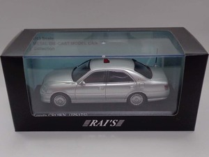 1/43【RAI'S】トヨタ クラウン（JZS175）2004警視庁交通部交通機動隊車両（覆面 銀）