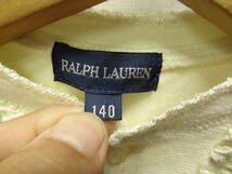 全国送料無料 正規品 ポロ ラルフローレ POLO RALPH LAUREN 子供服 キッズ女の子 綿100%ヘンリーネック 長袖 厚手 カットソー 140_画像2