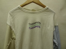 全国送料無料 チャンピオン Champion 子供服キッズ男&女の子 ビンテージ風プリント 長袖 Tシャツ 130_画像3