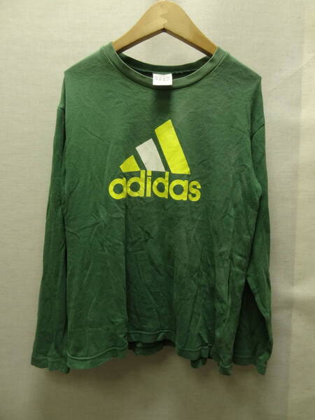 全国送料無料 アディダス adidas 子供服キッズ 男&女の子 サッカー等 綿100%素材長袖スポーツTシャツ ロンティ ロンT 150