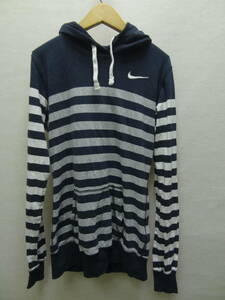  nationwide free shipping Nike NIKE lady's border pattern cut and sewn material pull over Parker S size 