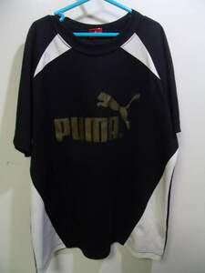 全国送料無料 プーマ PUMA 子供服キッズ男&女の子ポリエステル100%サッカー等スポーツ半袖 黒色ゲーム Tシャツ 160