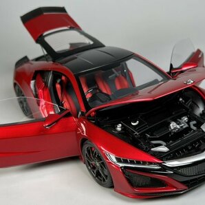 オートアートAUTOart 1/18 ホンダ HONDA NSX （NC1） パールレッド 73233 コンポジットダイキャストモデルカーの画像6