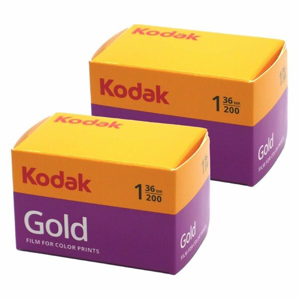 コダック　Kodak Gold 200 36枚撮り2本 ネガカラーフィルム