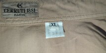 中古 CERRUTI 1881 PARIS XL 長袖シャツ 長期保管のため使用感、シワ、細かいホツレ、右下に小さい点々汚れあり。洗濯済です。_画像3
