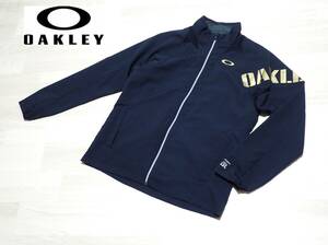 ☆OAKLEY　☆オークリー　☆スポーツウエア　☆YKKファスナー　☆ナイロンジャケット　☆ジップアップジャケット　☆ブラック　☆L 