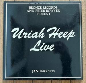 2LP LP UK盤 見開きJKT レコード Uriah Heep / Uriah Heep Live ISLD 1 ユーライア・ヒープ / ライブ