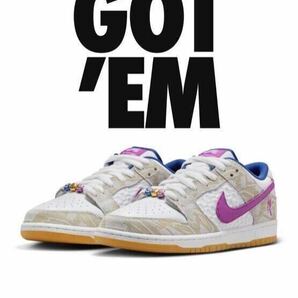 新品 未使用 未試着 Rayssa Leal Nike SB Dunk Low PRM Pure Platinum and Vivid Purple 28.5cm ナイキ ダンク ローの画像1