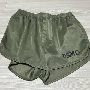 ☆レア☆ 沖縄 米軍放出品 実物 USMC SOFFEMARIEN TRUNKS GENERAL PORPOSE トレーニングパンツ ショートパンツ MEDIUM OD (管理番号BCD57)