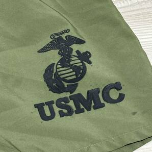 沖縄 米軍放出品 実物 USMC MARIEN TRUNKS GENERAL PORPOSE トレーニングパンツ ショートパンツ MEDIUM OD (管理番号ABC175)の画像5