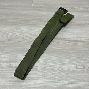 沖縄 米軍放出品 BDU BELT ベルト ミリタリー アウトドア 登山 作業用 オシャレ グリーン 110cm (管理番号C117)