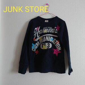 Junk store ネイビー スウェット 130cm 長袖Tシャツ スウェット