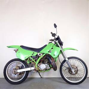 【KAWASAKI KDX125SR DX125A 91年式】1円スタート! 始動確認済 レストアベース 鍵/書類付 欠品多め 旧車 原付二種 2スト【埼玉/熊谷】P434の画像1