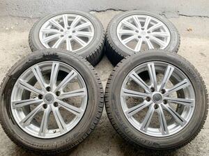 バリ山　スタッドレス アルミホイール4本セット ヨコハマ ice GUARD ig50プラス 215/55R17 17×7J オフセット38 PCD114.3