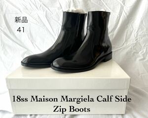 【新品】 18ss メゾン マルジェラ サイドジップ ブーツ サイドゴア チェルシー マルタン マルジェラ Maison Margiela 初期　アーティザナル