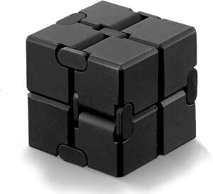 110g セミアロイ-黒 インフィニティキューブ 立体パズル 無限キューブ ブ ストレス解消 暇つぶし おもちゃ 脳トレ 知育玩具
