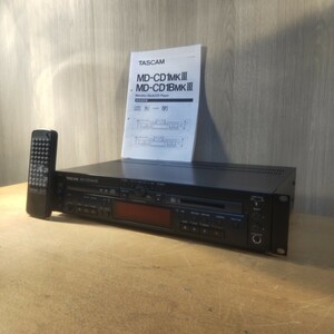 簡易動作確認済 取説 リモコン付 TASCAM MD CDコンビネーションデッキ レコーダー MD-CD1MK3 MD-CD1MKⅢ