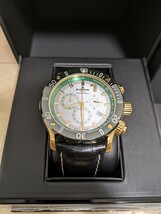 EDOX エドックス　クロノオフショア1 リミテッドエディション　ダイヤ入り　10221-37JV5-BIDV8　レザーベルト_画像2