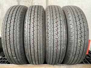 A4165　送料無料☆深溝夏タイヤ　BRIDGESTONE ブリヂストン ECOPLA R710　155/80R13 90/89N LT　4本価格　2022年製