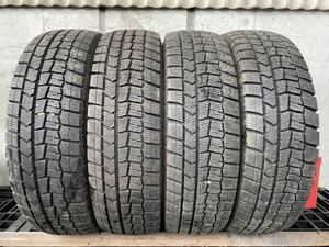 F4237　送料無料☆深溝スタッドレス　DUNLOP ダンロップ WINTER MAXX WM02　185/70R14 88Q　4本価格　2021年製