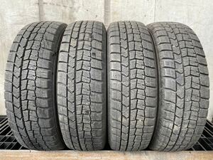 B4238　送料無料☆深溝スタッドレス　DUNLOP ダンロップ WINTER MAXX WM02　165/65R13 77Q　4本価格　2018年製