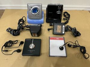 SONY Hi-MD MD WALKMAN mz-rh10 mz-e505 KENWOOD dmc-t55 ウォークマン ソニー　ケンウッド　3点　まとめて