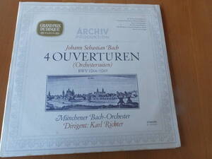 独アルヒーブ初期盤2枚組リヒター・ミュンヘンバッハの残した不朽の名録音(バッハ管弦楽組曲全4曲)バロックフルートの名手ニコレの独奏聴物