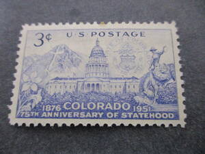 *** America 1951 year [korolado.75 year ] single one-side unused glue have ***