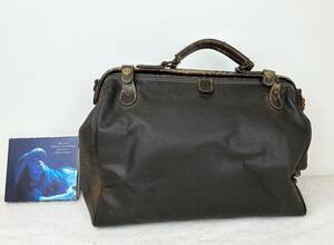 *. Flat type bulrush . bag Dulles bag original leather used *.