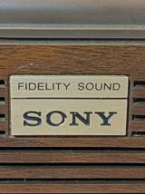 NN0808　１３７　中古　現状品　昭和レトロ　SONY　ソニー　１９８０年型　トランジスタラジオ　FIDELITY　SOUND　AM/FM　ICF-9630　木目調_画像2