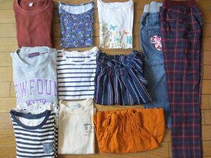 ☆小学生　女の子　洋服　11点　セット　まとめ売り　140cm　ユニクロ、GU、H&M、MPS