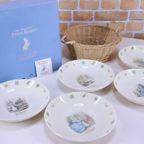 ピーターラビット カゴ付多用皿揃 yamaka PR70-411B The World of Peter Rabbit 未使用長期保管品■(F8941)の画像1