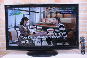 Panasonic VIERA liquid crystal tv-set 37 -inch TH-L37S2 2010 year made used digital broadcasting /BS/CS red B-CAS remote control attaching #(F8964)