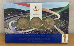 05-30:2002FIFAワールドカップ500円ニッケル黄銅貨幣3種セット 平成14年 記念貨貨幣セット Commemorative Mint Set ミントセット