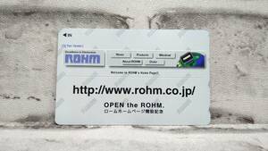 k1185 テレカ ローム株式会社 ROHM 電子部品メーカー 広告 テレホンカード 50度数 未使用 コレクション 60サイズ発送