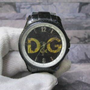 m1470 D&G ドルチェ&ガッバーナ セストリール 腕時計 ブラック DW0760 不動 中古品 ゆうパケット ゆうパック60サイズ 同梱OKの画像1