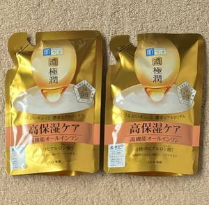 肌ラボ　濃 極潤 パーフェクトゲル　80g×2袋　詰替用 つめかえ用 オールインワン 高保湿 長時間保湿 密着感 美容　ロート製薬　ROHTO