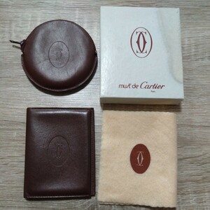 カルティエ　コインケース　小銭入れ　カードケース　パスケース　マストライン Cartier 財布