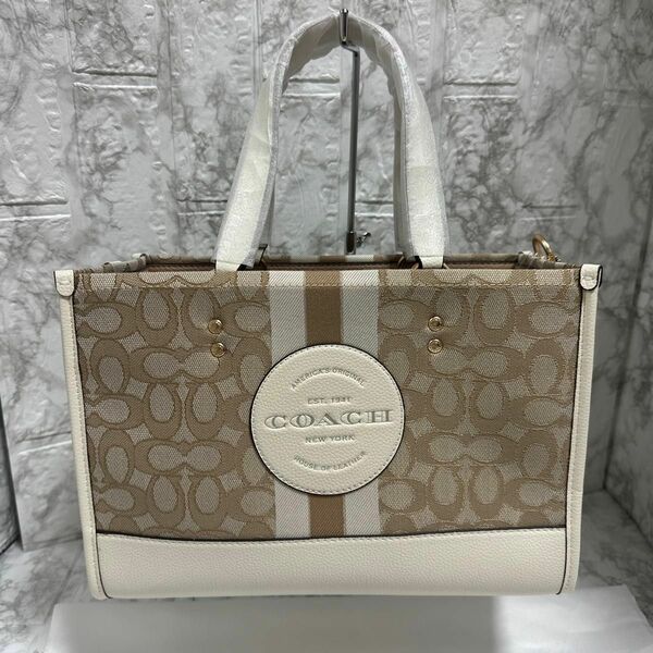 新品★COACH デンプシー キャリーオール2WAYショルダーC8448