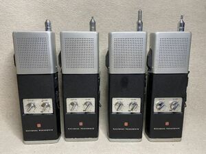 ☆ 昭和レトロ National Panasonic トランシーバー RJ-27型 4台 無線機 ハンディ機 ジャンク ☆