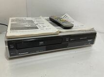 パナソニック VHS/DVDレコーダー DMR-XP21V　通電ok 説明書　リモコン付き　現状品_画像1