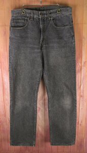 YP18296 Levi's リーバイス 90s 505 ブラックジーンズ デニムパンツ USA製 505-0259 先染め W32