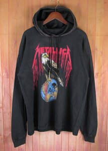 AT8200 90s METALLICA メタリカ 長袖Tシャツ パーカー 1993 ロックT BROCKUM USA製 ブラック系 XL