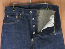 LYP18340 Levi's リーバイス 701SXX ジーンズ デニムパンツ 復刻 日本製 天然インディゴ JB025 08 91 デッドストック 91年製 W30 未使用_画像3