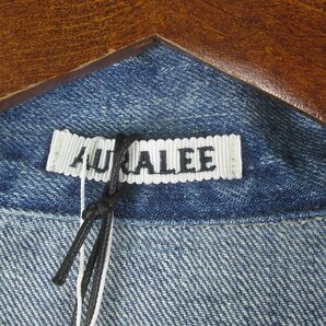 MAJ24218 AURALEE オーラリー SELVEDGE FADED LIGHT DENIM BLOUSON デニムブルゾン ジャケット 3 未使用の画像3