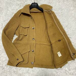 美品　リングジャケット【圧倒的存在感】　RING JAKET ブルゾン ジャケット　ウールジャケット　キャメル　Mサイズ　春先に一枚　